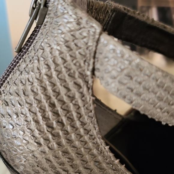 Jessica Simpson suede snakeskin heeled booties US 7.5 - Picture 3 of 7